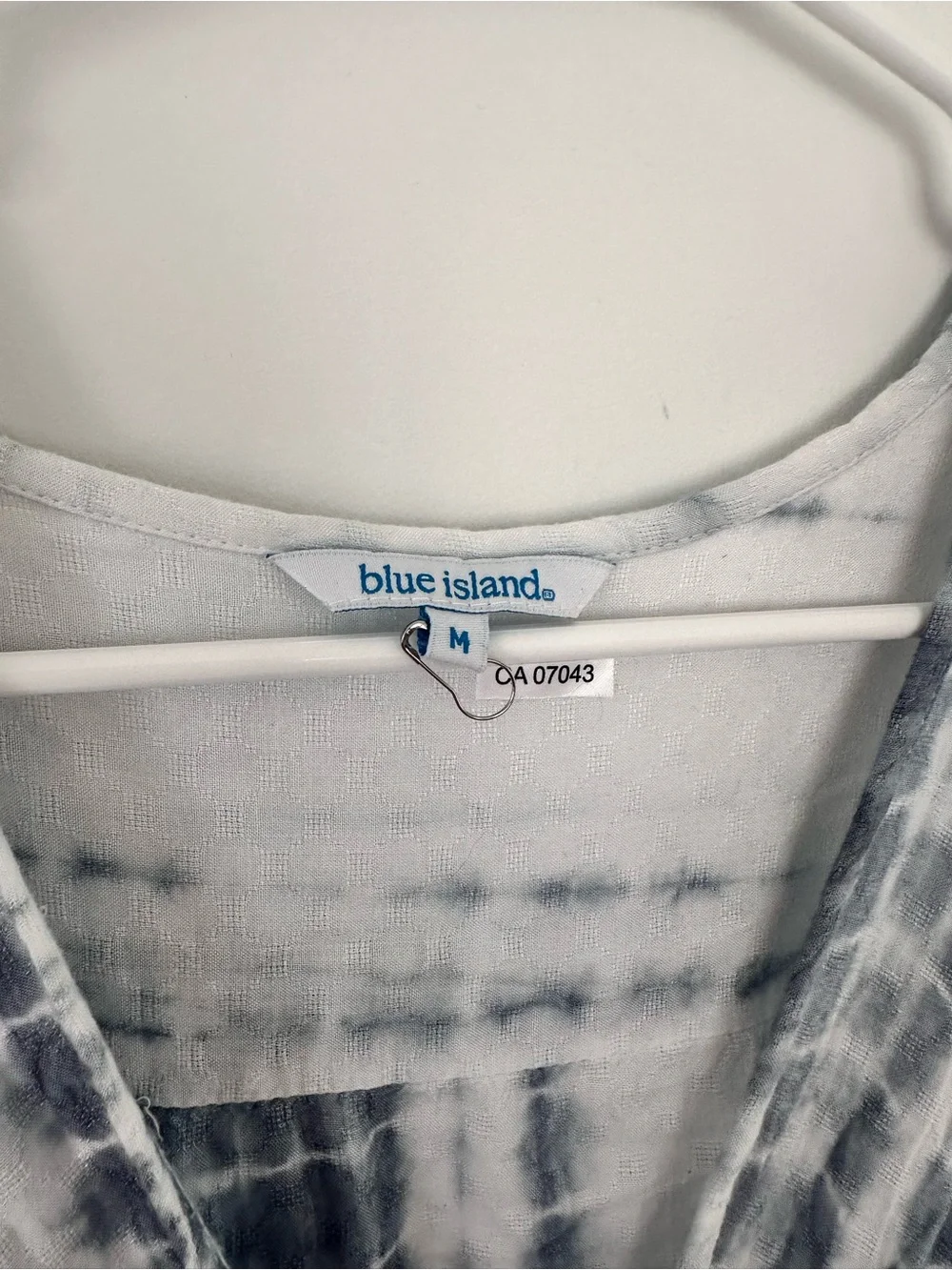 Blue Island Blue & White Tie-Dye Dress | Size Medium - Picture 4 of 14